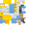Texture map for Homer Simpson