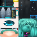 Texture map for Miku
